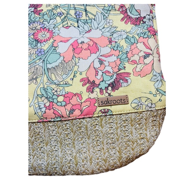 Sakroots Floral Cottagecore Tote Bag - Cotton Linen Like New - Picture 4 of 14